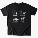 Carry Me T-shirt - Black - Heartfur