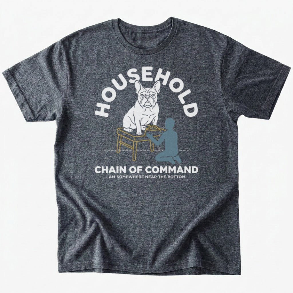 Chain of command T-shirt - Dark Heather - Heartfur