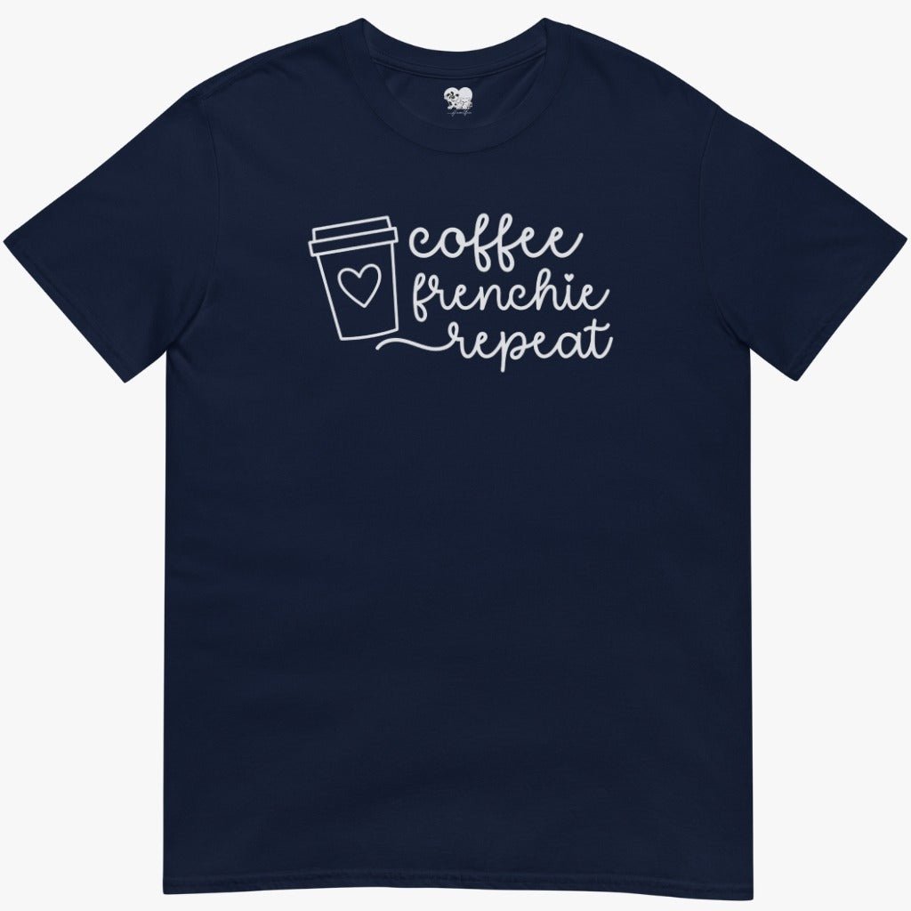 Coffee, Frenchie, Repeat. T-Shirt