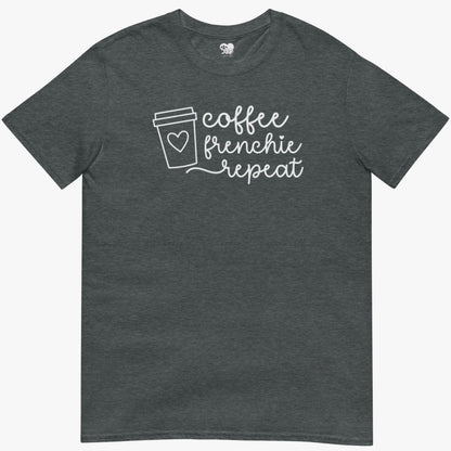 Coffee, Frenchie, Repeat. T-Shirt