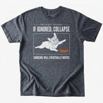 Collapse T-Shirt - Dark Heather - Heartfur
