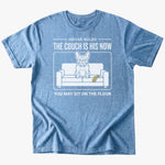 Couch is his T-shirt - Heather Indigo - Heartfur