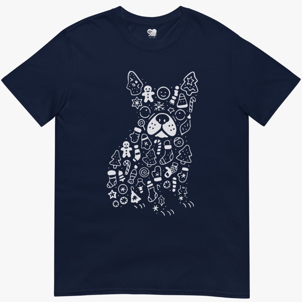 cute christmas Frenchie T-Shirt