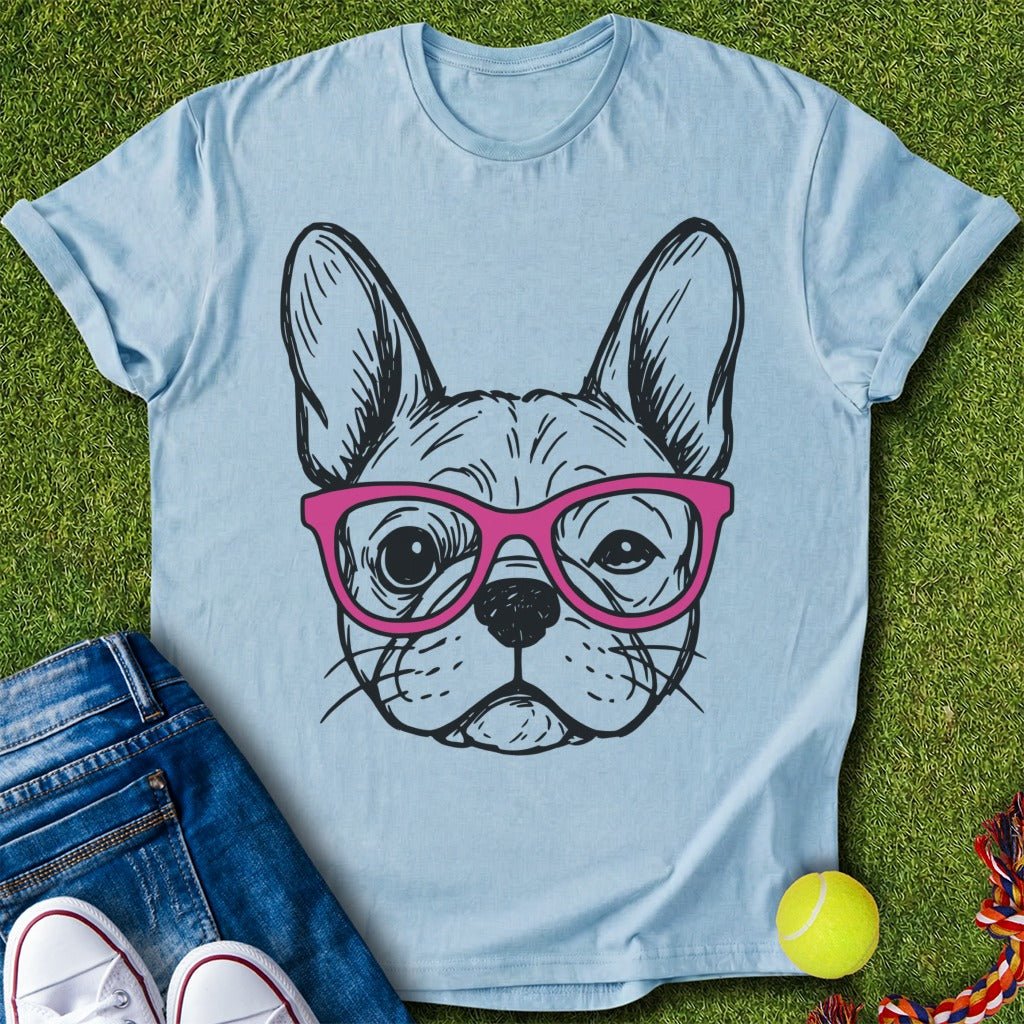 Cute frenchie x Glasses T-Shirt