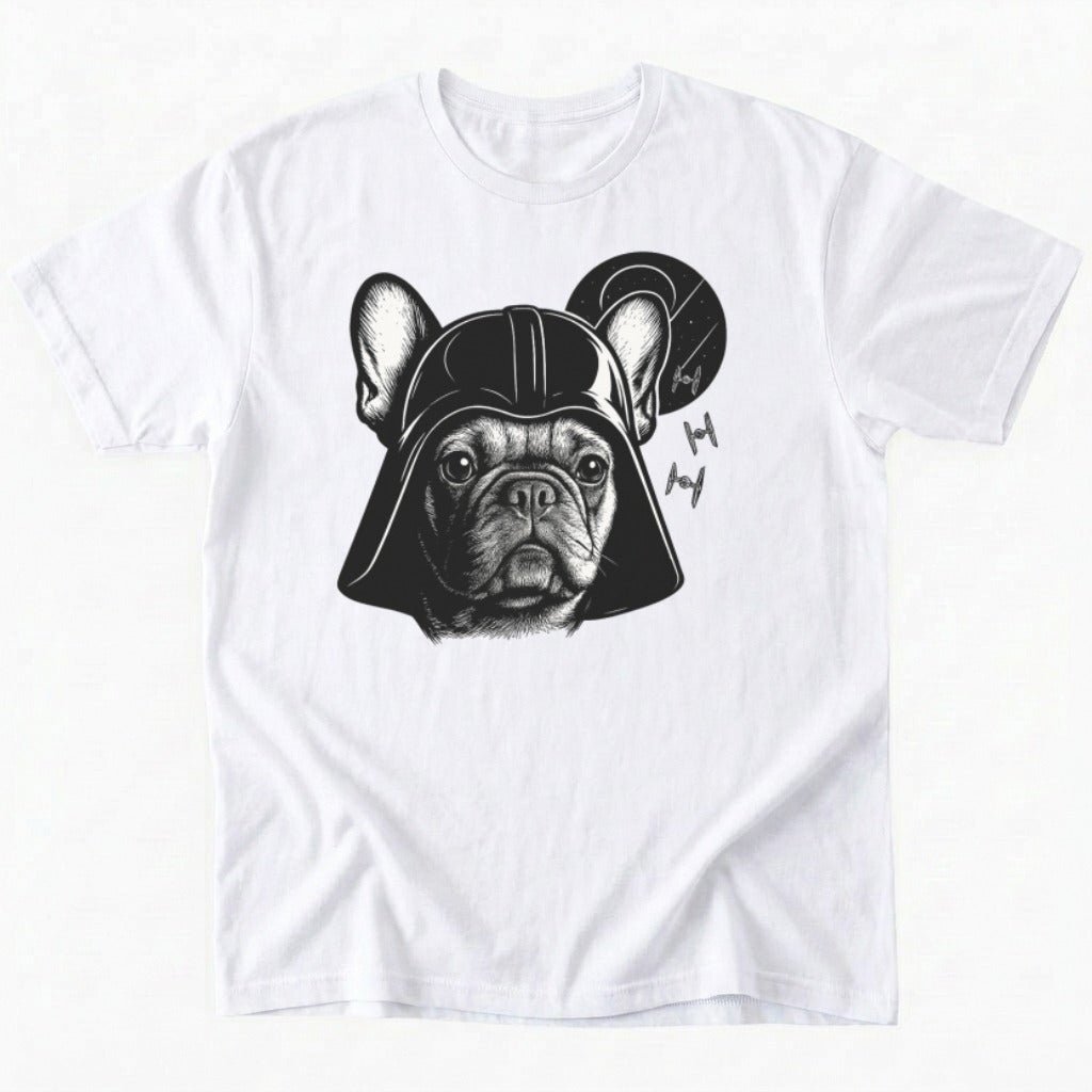 Darth Frenchie T-Shirt - White - Heartfur