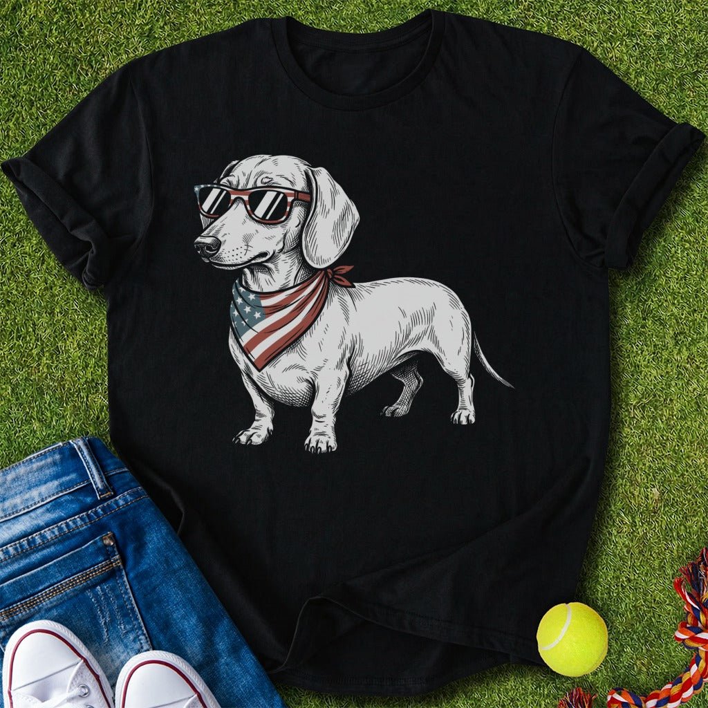 Doxie Murica T-Shirt - T-Shirt - Heartfur