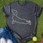 Doxie Yoga T-Shirt - T-Shirt - Heartfur