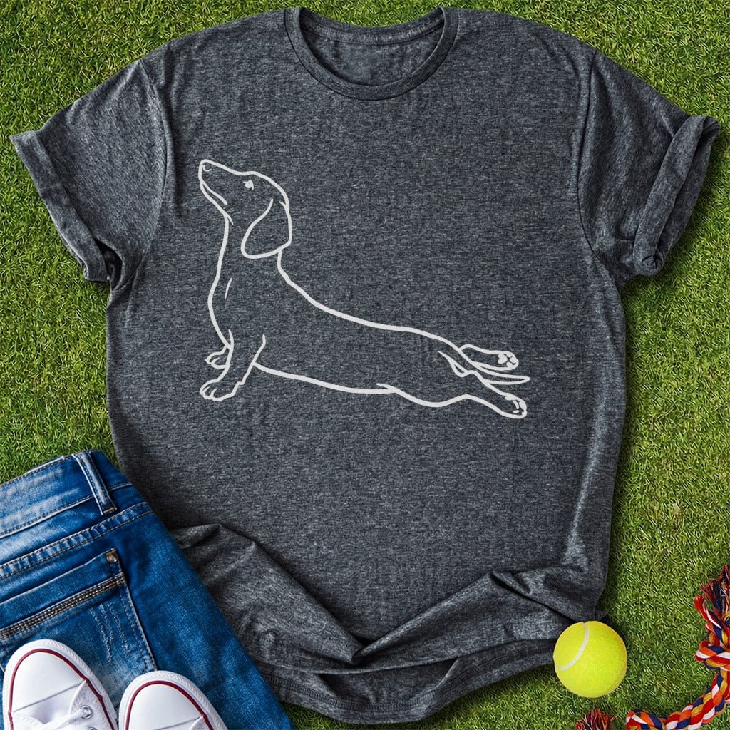 Doxie Yoga T-Shirt - T-Shirt - Heartfur