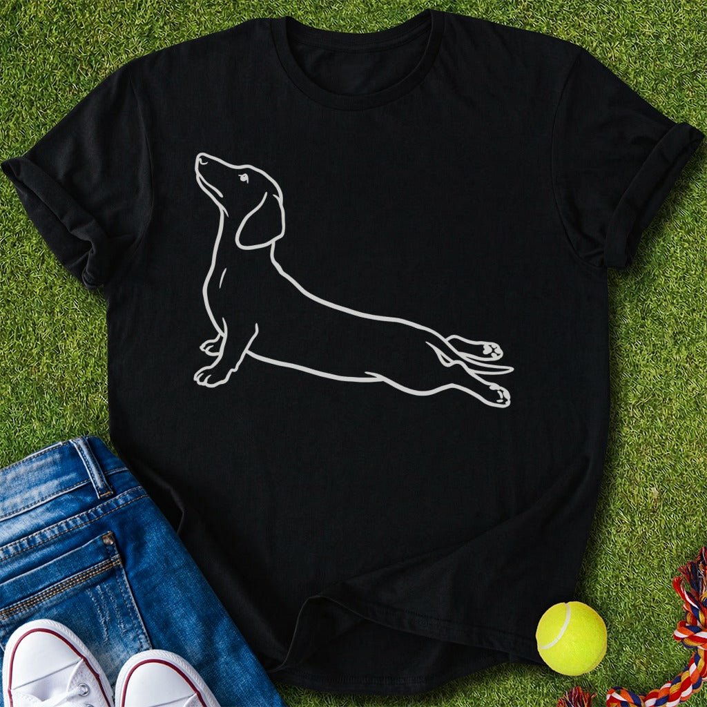 Doxie Yoga T-Shirt - T-Shirt - Heartfur