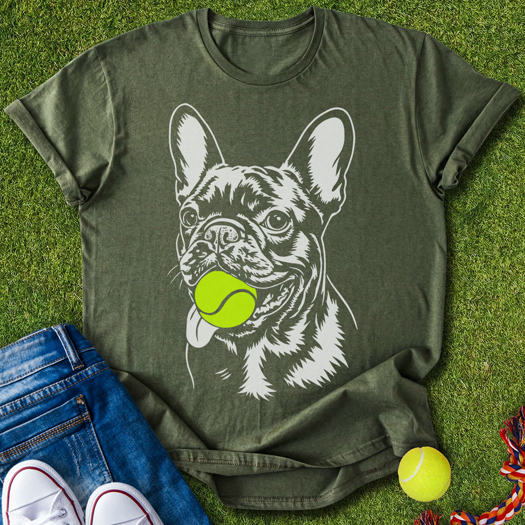 Frenchie with ball T-Shirt