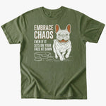 Embrace Chaos T-shirt - Military Green - Heartfur