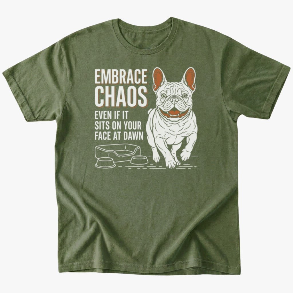 Embrace Chaos T-shirt - Military Green - Heartfur