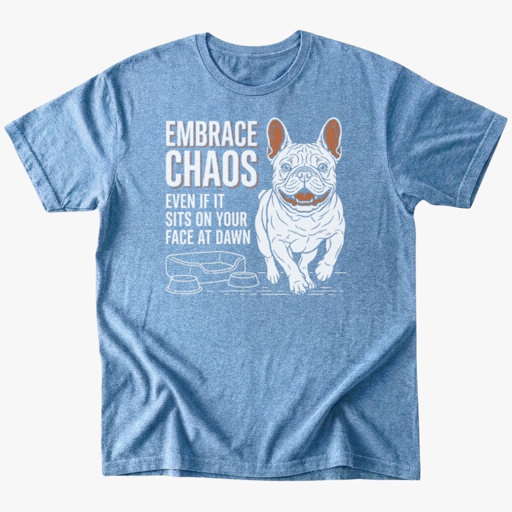 Embrace Chaos T-shirt - Heather Indigo - Heartfur