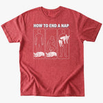 End a nap T-Shirt - Heather Red - Heartfur