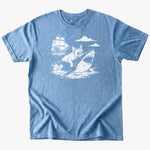 Fetch T-Shirt - Heather Indigo - Heartfur