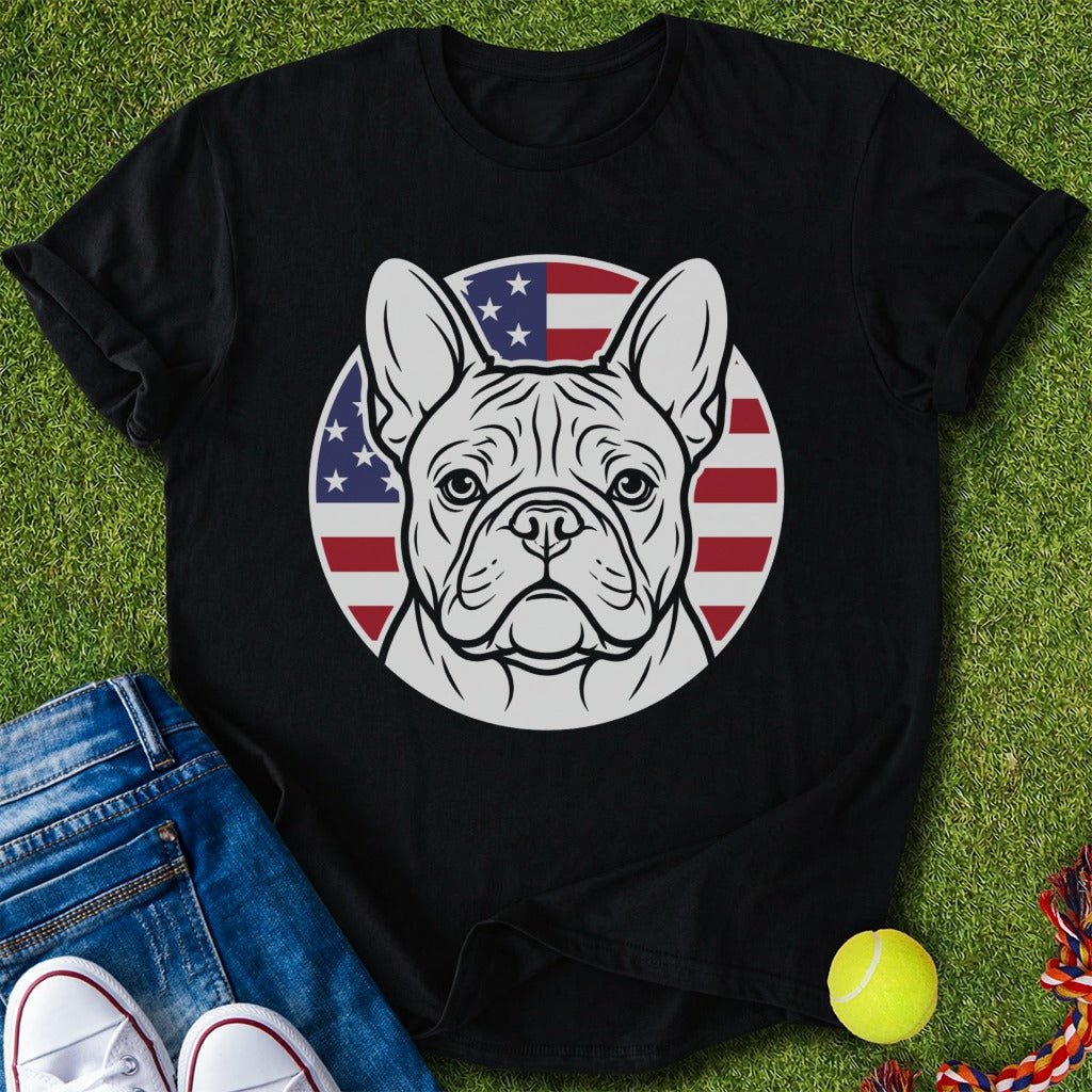 Flag Emblem Frenchie T-Shirt
