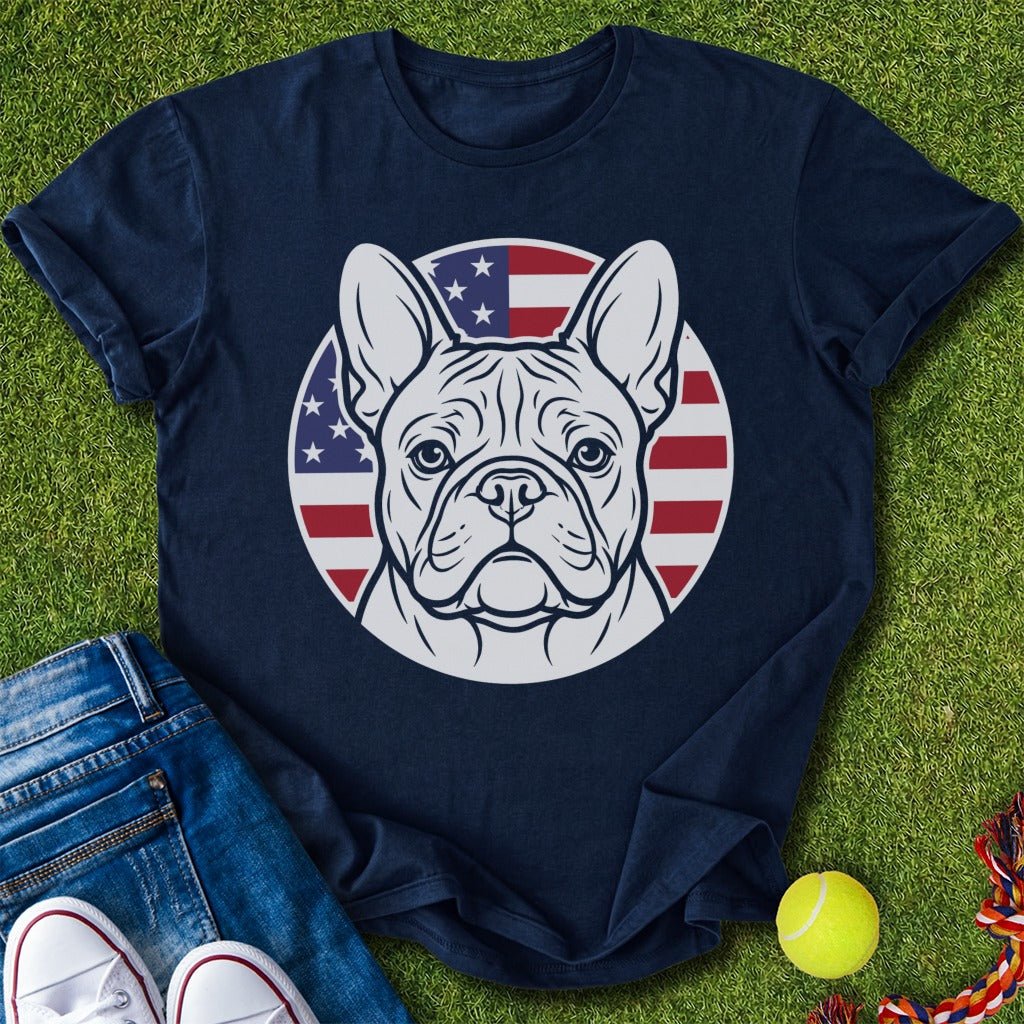 Flag Emblem Frenchie T-Shirt