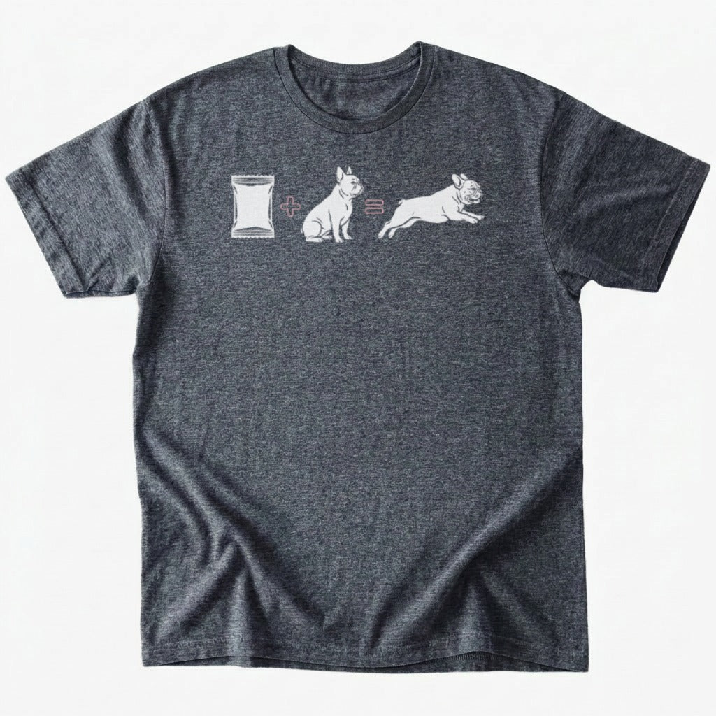 Food x frenchie T-shirt - Dark Heather - Heartfur