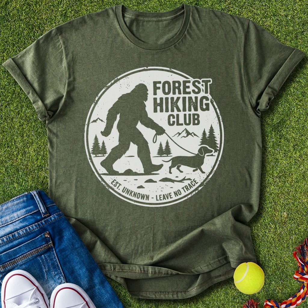 Forest Hiking Club - Doxie T-Shirt - T-Shirt - Heartfur