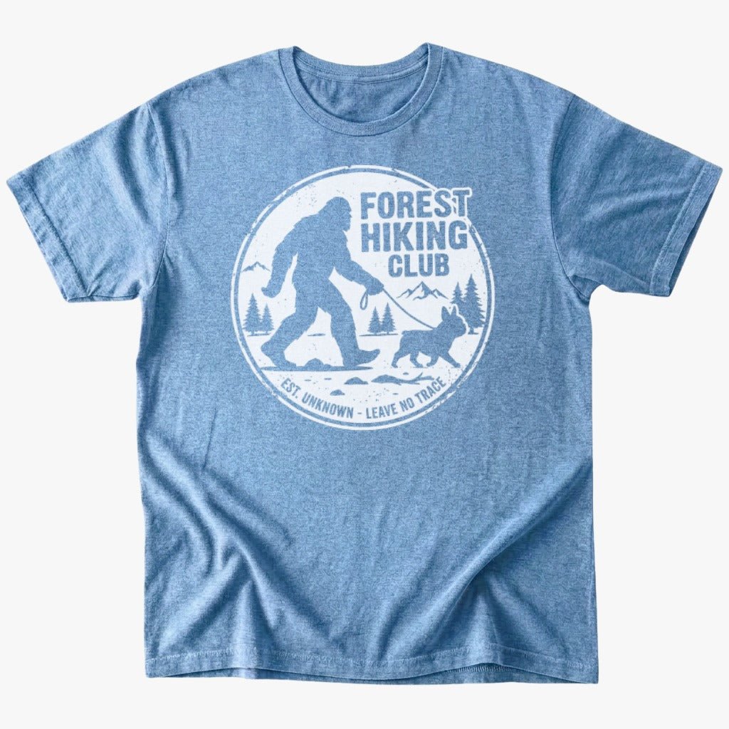 Forest Hiking Club T-Shirt - Heather Indigo - Heartfur