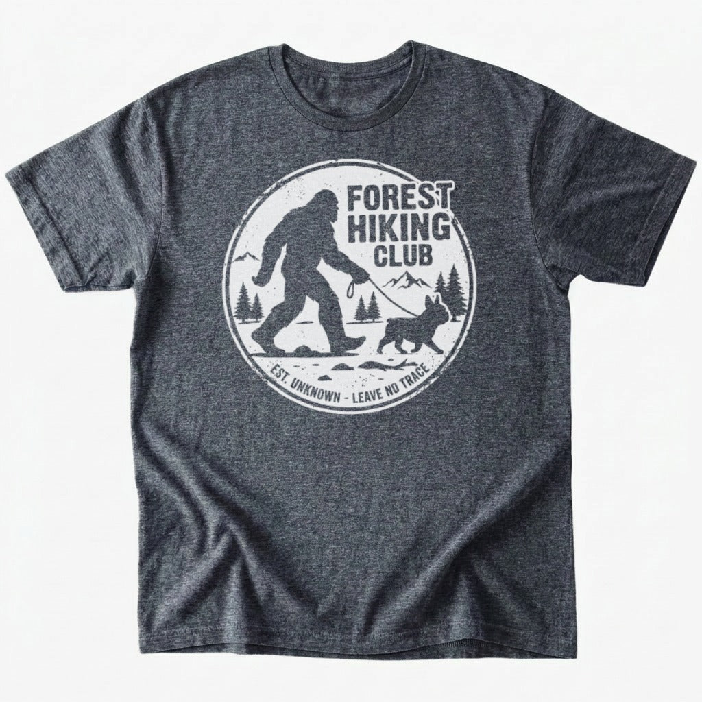 Forest Hiking Club T-Shirt - Dark Heather - Heartfur
