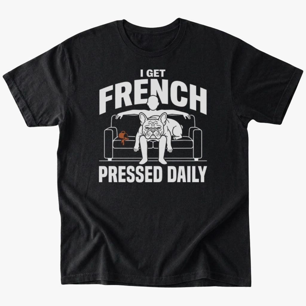 French Pressed T-shirt - Black - Heartfur