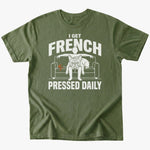 French Pressed T-shirt - Military Green - Heartfur