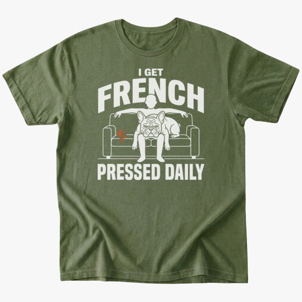 French Pressed T-shirt - Military Green - Heartfur