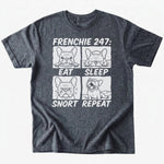 Frenchie 247 T-Shirt - Dark Heather - Heartfur