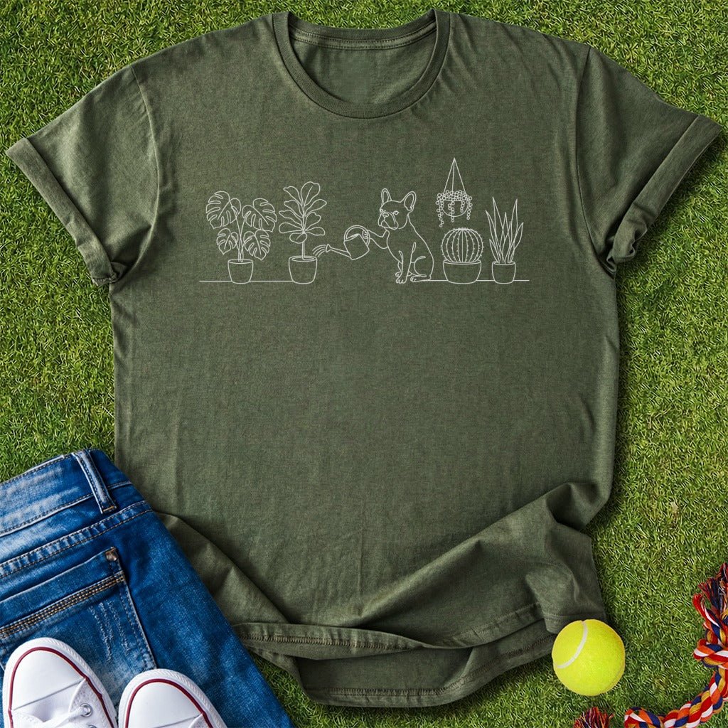 Frenchie and Plants T-Shirt