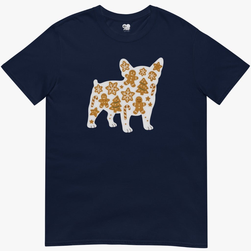 Frenchie christmas cookies silhouette T-Shirt