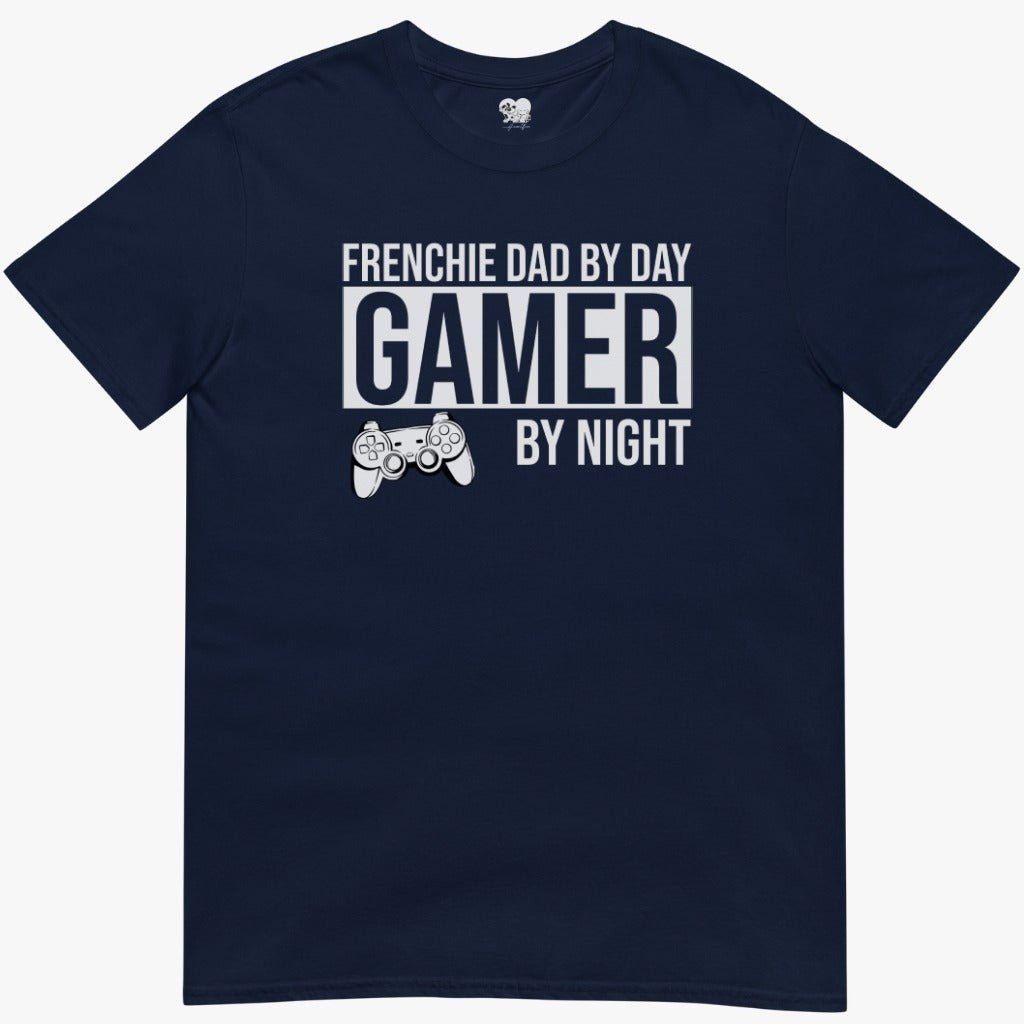 frenchie dad by day T-Shirt