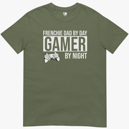 frenchie dad by day T-Shirt