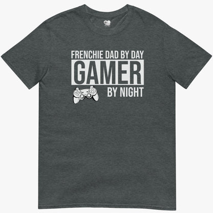 frenchie dad by day T-Shirt