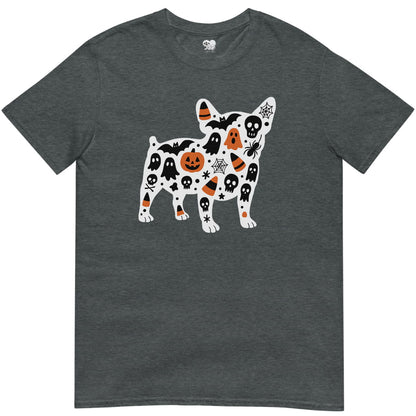 Frenchie halloween silhouette T-Shirt - T-Shirt - Heartfur
