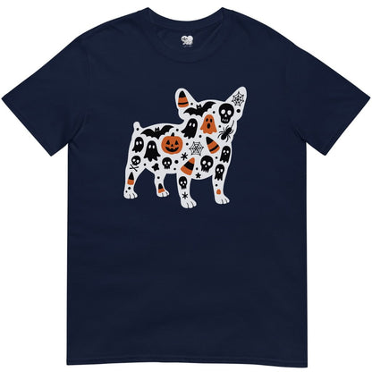 Frenchie halloween silhouette T-Shirt - T-Shirt - Heartfur