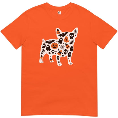 Frenchie halloween silhouette T-Shirt - T-Shirt - Heartfur
