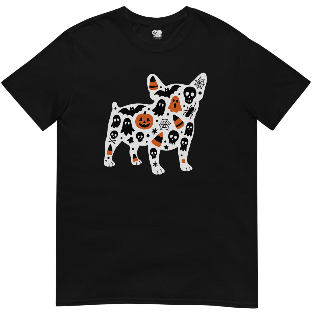 Frenchie halloween silhouette T-Shirt - T-Shirt - Heartfur