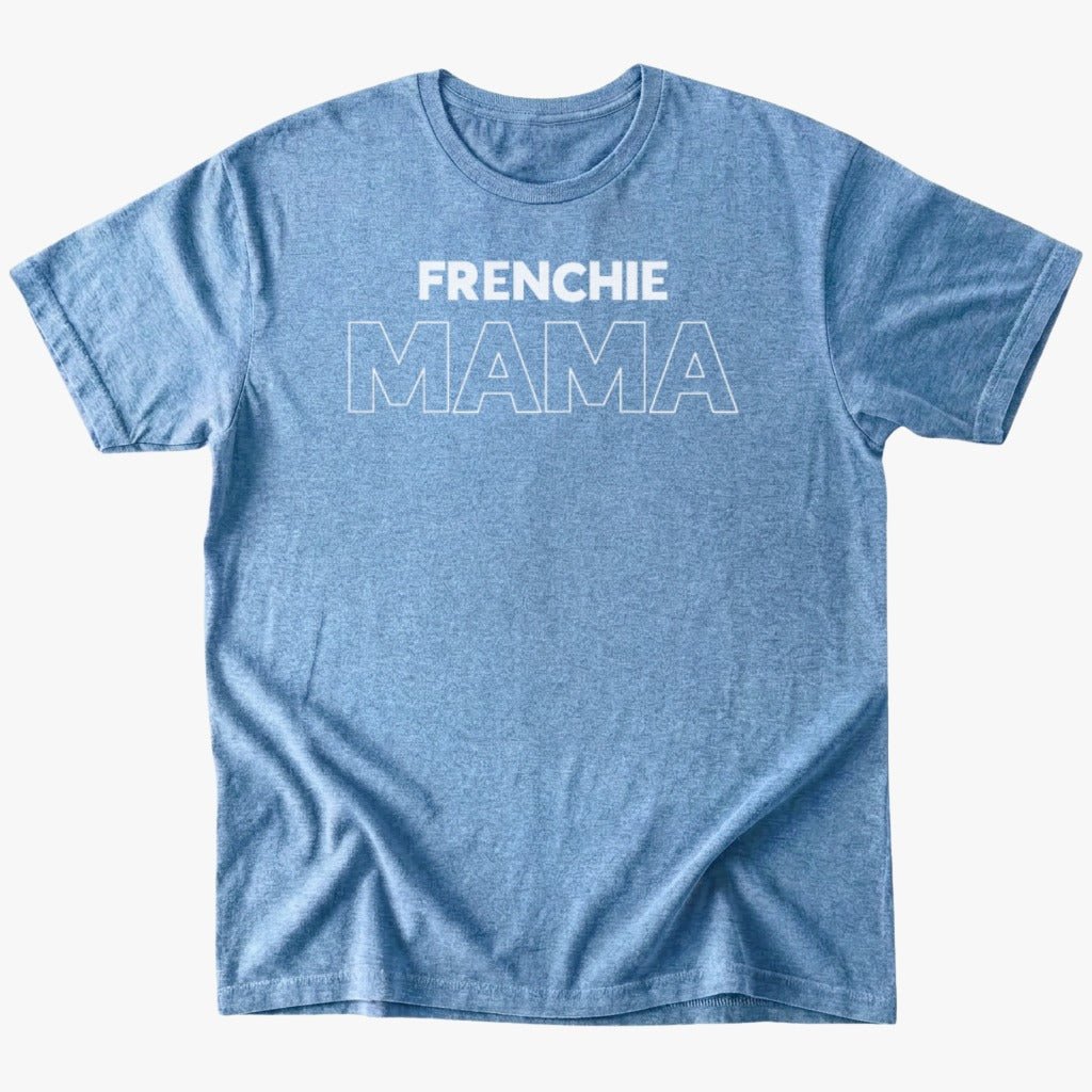Frenchie Mama T-Shirt - Heather Indigo - Heartfur