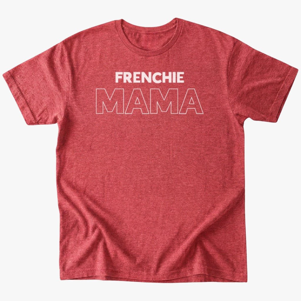 Frenchie Mama T-Shirt - Heather Red - Heartfur