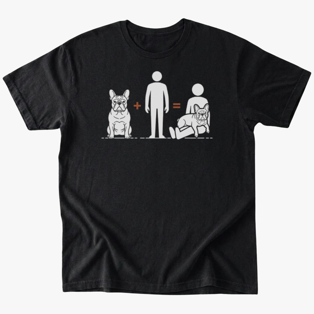Frenchie + me T-shirt - Black - Heartfur