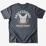 Frenchie parent T-shirt - Dark Heather - Heartfur