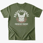 Frenchie parent T-shirt - Military Green - Heartfur
