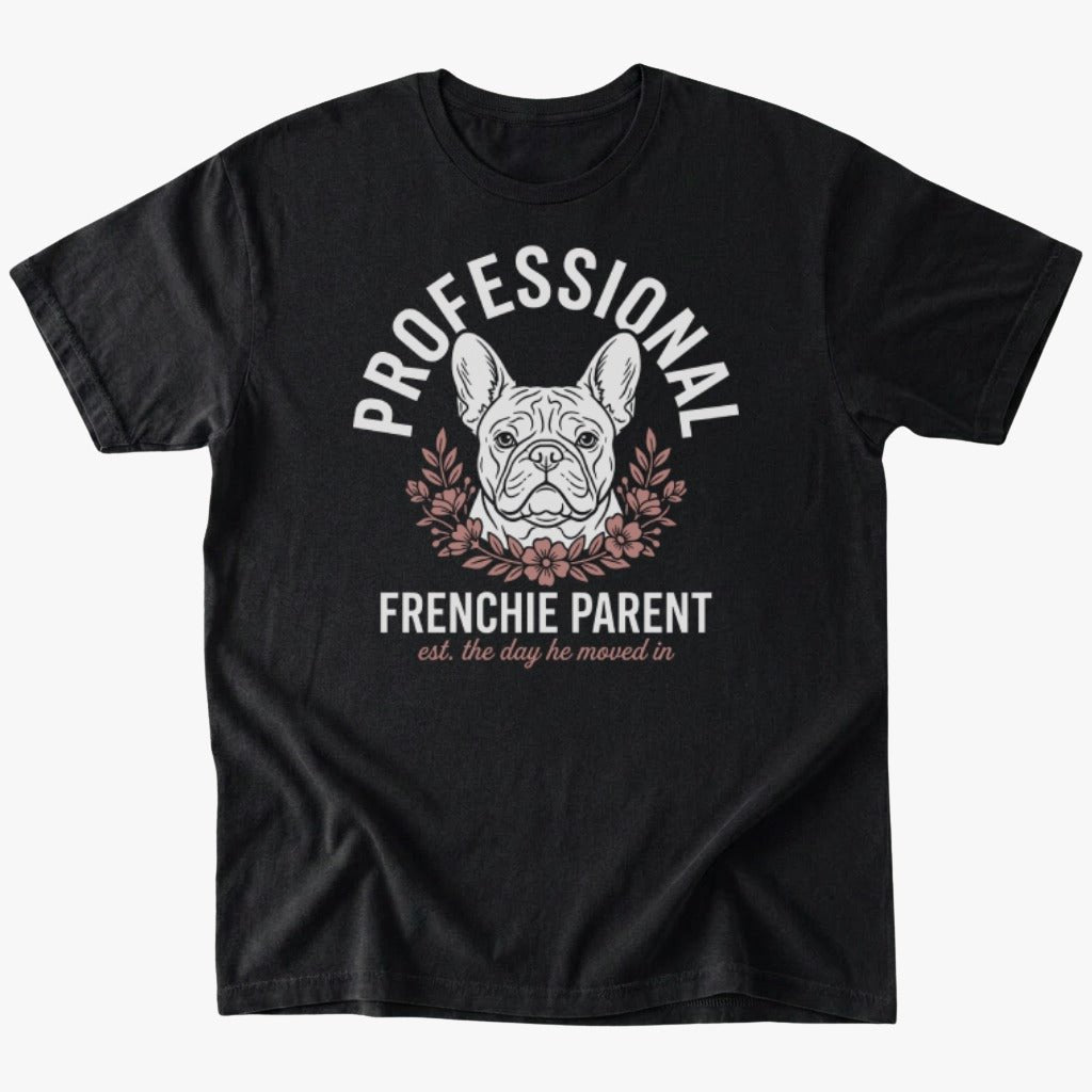Frenchie parent T-shirt - Black - Heartfur