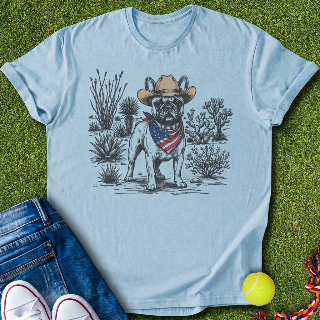 Frenchie patriot Cowboy T-Shirt