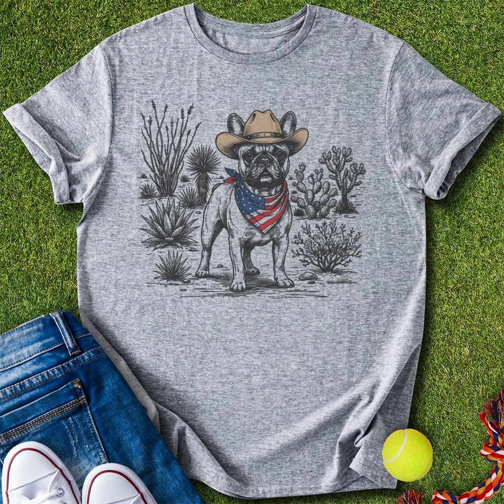 Frenchie patriot Cowboy T-Shirt
