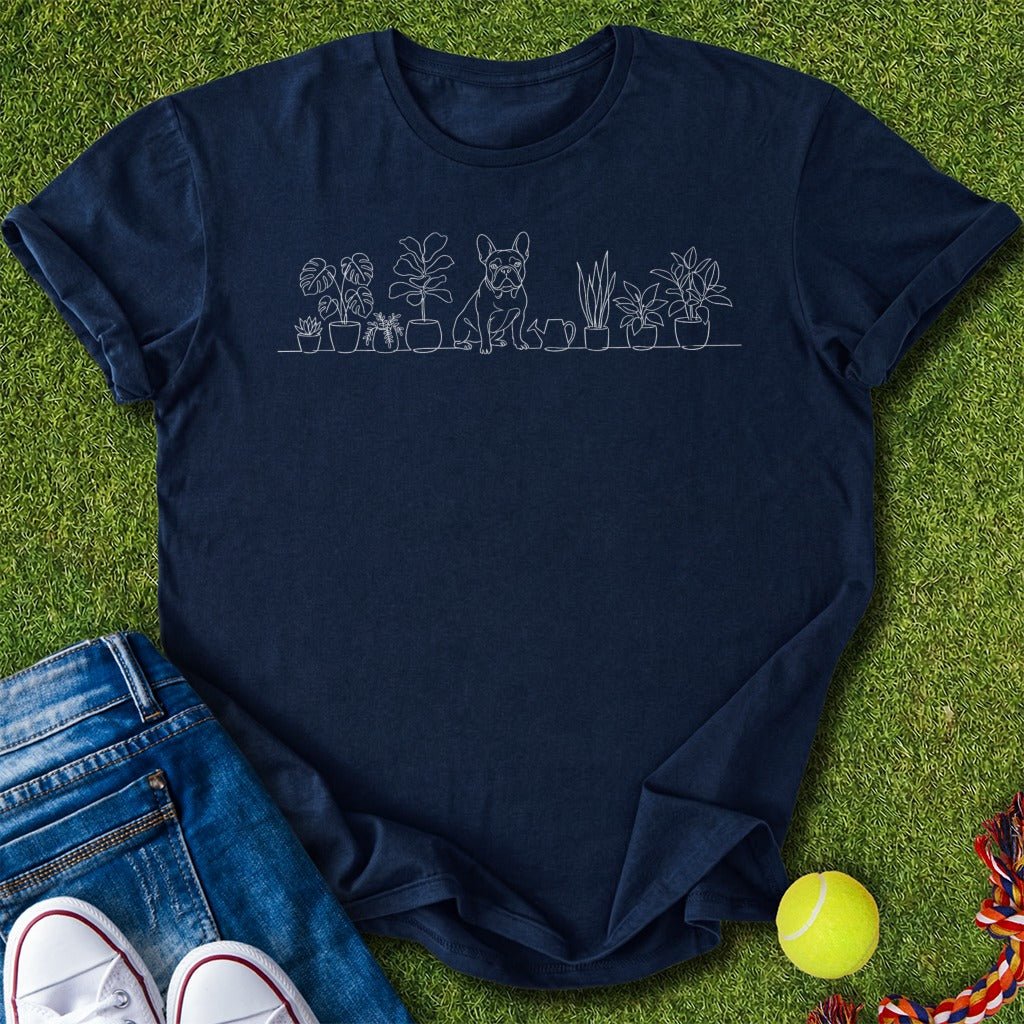 frenchie plant lover T-Shirt