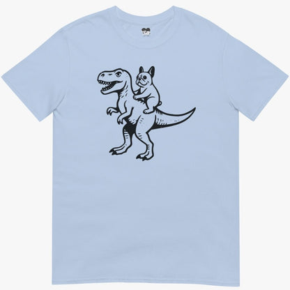Frenchie riding dino T-Shirt