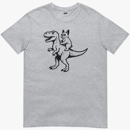 Frenchie riding dino T-Shirt