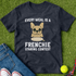Frenchie Staring Contest T-Shirt Heather Navy / S Printify